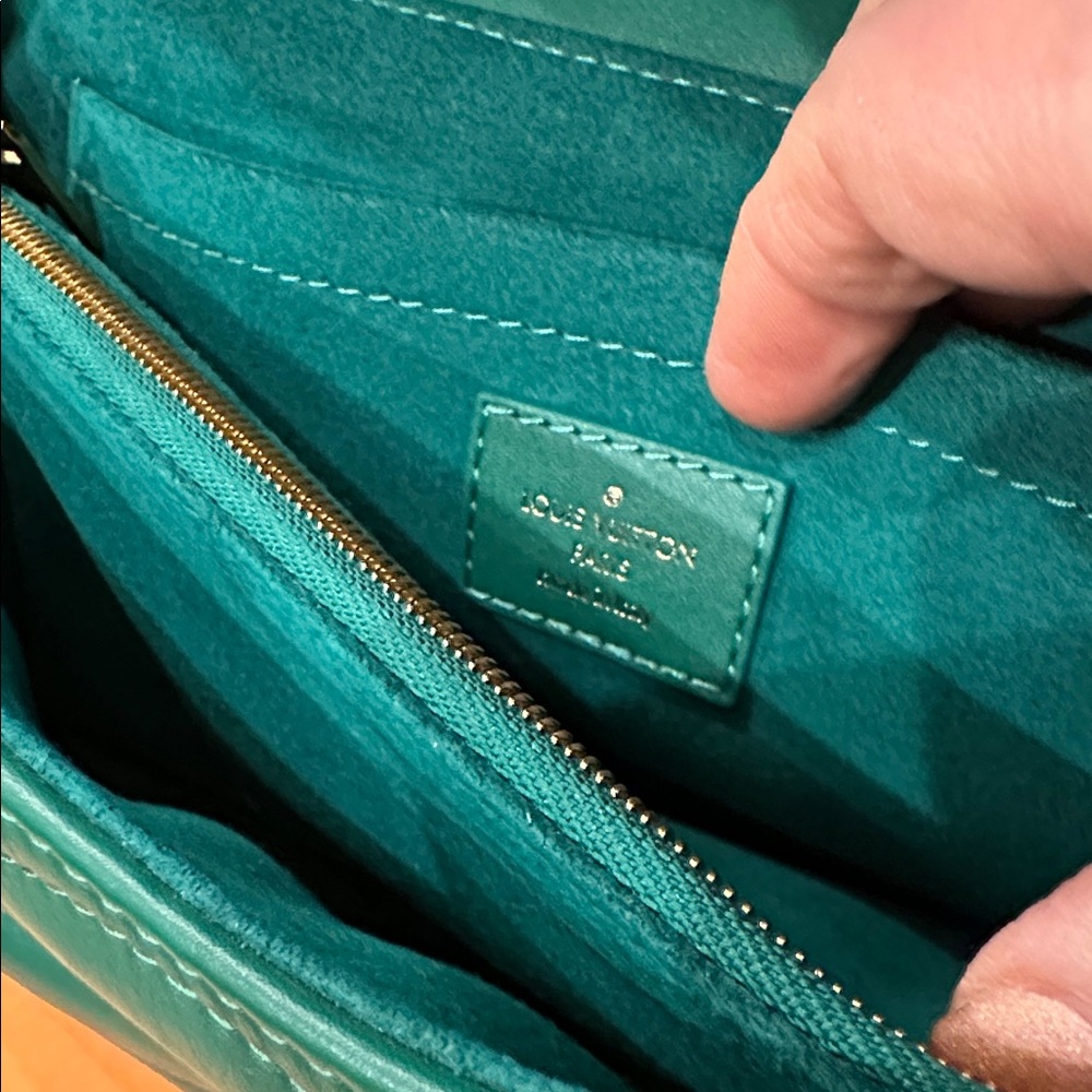 Louis Vuitton Vachetta leather new wave MM green shoulder bag - Picture 5 of 12